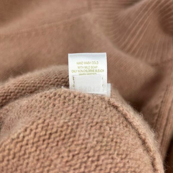 Garnet Hill Side-Button 100% Cashmere Turtleneck Sweater Size XS - Picture 6 of 6